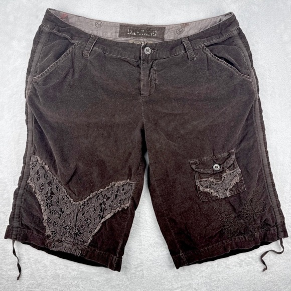 Y2K Da-Nang Corduroy Woman's  Short‎ Chestnut Large - Picture 1 of 13